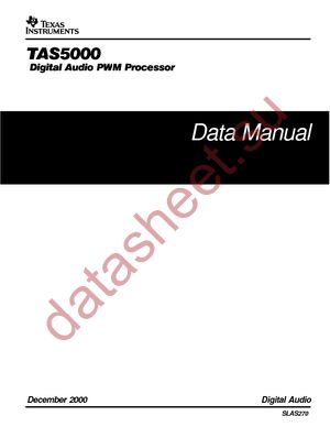 TAS5000PFB datasheet  